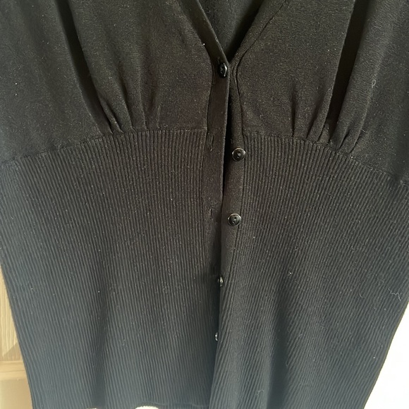 Black Half Sleeve Cardigan - Picture 2 of 5